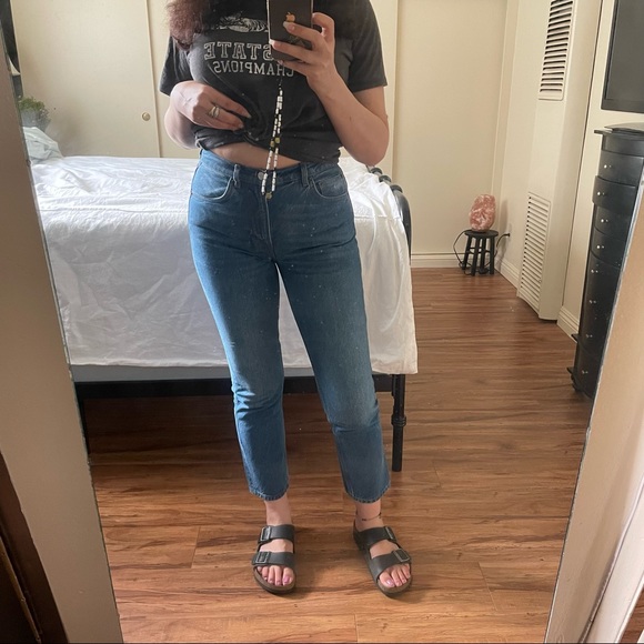 Reformation Julia Cigarette Jean Crop - Milos - Picture 4 of 8